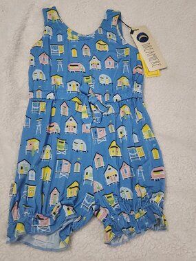 NWT Dreamiere beach themed romper 5/6